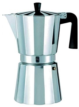 Oroley - Caffettiera Italiana New Vitro | Alluminio | 3 Tazze | Caffettiera per Vetroceramica, Fuoco e Gas | Stile Classico