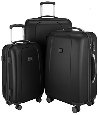 HAUPTSTADTKOFFER Trolley, color Negro, Set