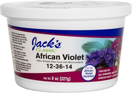 JR Peters J R Peters Jacks Classic 12-36-14 Special Fertilizer, 8-Ounce, African Violet