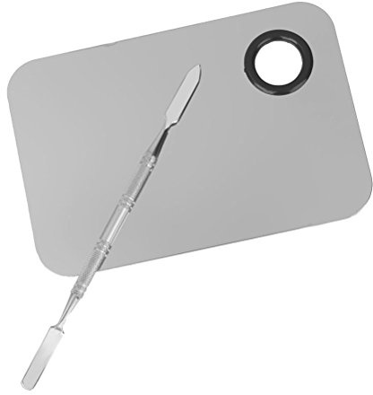 Tinksky Acier Inoxydable Maquillage Palette Spatule Outils de Mélange