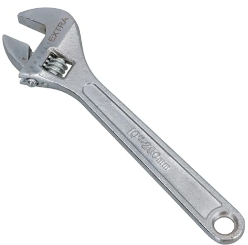 AB Tools 10 Adjustable Spanner/Wrench Monkey Pipe Plumbers Opening Range 0-28mm TE329