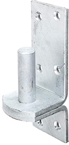 Alberts 311308 Gond sur platine | dans les modèles avec crochet DI ou DII | galvanisé à chaud | cote axe Ø20 mm | platine 167 x 60 mm