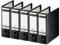 5er Pack Leitz 10750000 Qualitäts-Ordner (für Sonderformate, A5 hoch, 8 cm Rückenbreite, Hartpappe RC) schwarz (5)