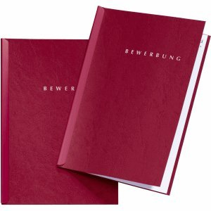 Pagna 10 x Bewerbungsset Start Mappe+Klemmschiene je 5 Stück rot