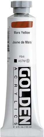 Golden Acrylique : 60ml épais Jaune de Mars