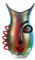 Deko Vase 'Vista', 32 cm, regenbogenfarben