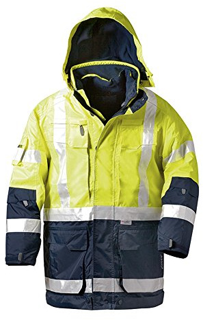 Warnschutzparka Jekyll, Gr. XXXL, gelb/blau