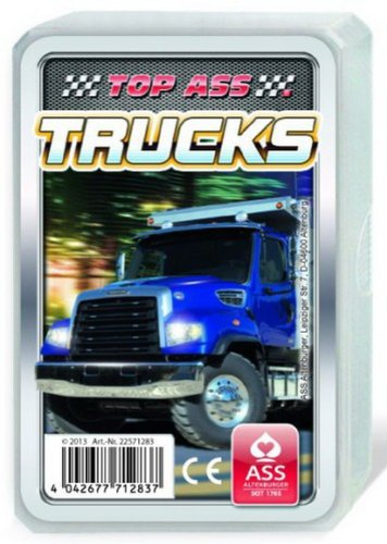ASS 22571283 TOP ASS® Trucks, 32 Karten im Format 59 x 91 mm inkl. Spielregel, im Kunststoffetui