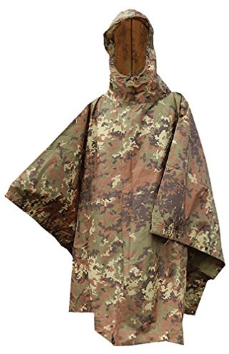 Mil-Tec Us - Poncho para Hombre (Lana Vegetal, 210 x 150 cm)