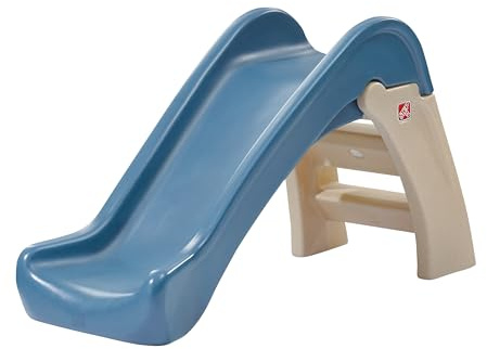 Step2 Play & Fold Junior Slide, Kids Indoor/Outdoor Play Slide, Backyard Playground Set, Easy Grip, Wide Ladder, Outside Jungle Gym, For Toddlers 1.5-4 Years Old