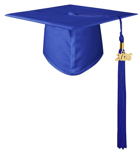 GraduationMall Matte Kindergarten & Preschool Graduation Cap for Kids with 2026 Tassel Royal
