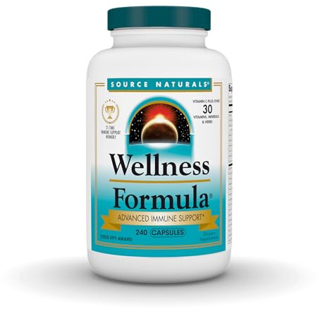 Source Naturals Wellness Formula Bio-Aligned Vitamins & Herbal Defense Advanced Immune Support* - Dietary Supplement & Immunity Booster - 240 Capsules