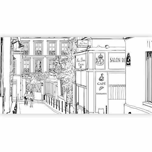 Fotomurale Soggiorno - Carta da parati 550x270 cm TNT Murale alla moda Decorazione da Muro XXL Poster Gigante Design Cameretta Carta per pareti Camera da Letto - Paris 100704-9