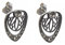 Ohrstecker Ohrringe 925 Silber facettiert geschliffene Schmuckkristalle Jugendstil