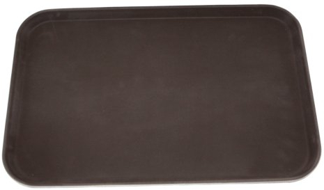 Tablett rutschfest schwarz 60 x 40 cm