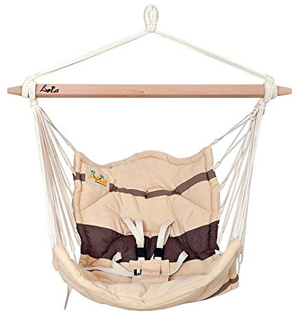 Unbekannt Lola Bella Chica Cappuccino Oeko-Tex 100 Luxus Babyhängematte Babywiege Kinderhängesessel