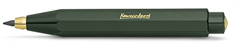 Kaweco CLASSIC SPORT Fallbleistift Green 3.2 mm 5B I Minenbleistift aus hochwertigem Kunststoff in Klassischem Design I Druck-Bleistift nachfüllbar in Grün I Druckminenbleistift 10,5 cm