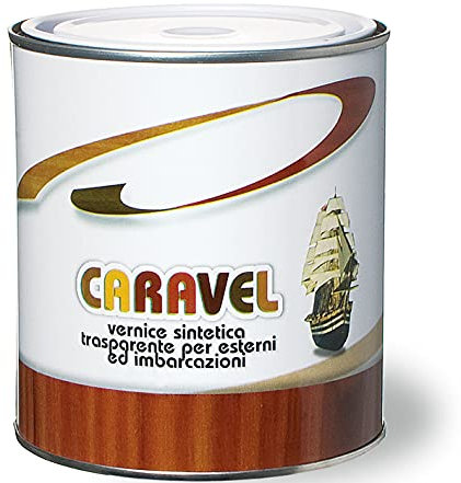 Vernice Sintetica Lucida per Legno Caravel Laiv colore Trasparente 0,750 Lt.