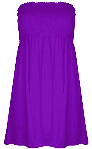 Mini robe bustier pour femme - Violet - Plus taille (44 )
