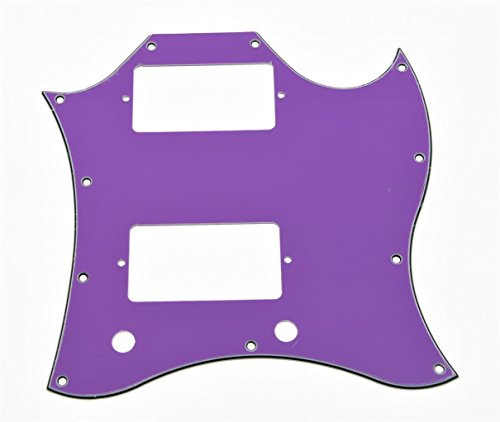 KAISH Standard SG helansikte stänkskydd lila 3 lager för SG special gitarr