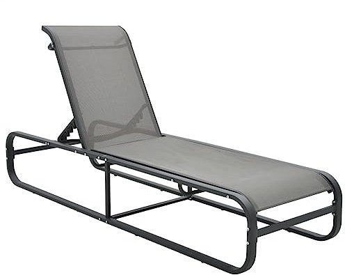 vidaXL Solsäng aluminium och textilene