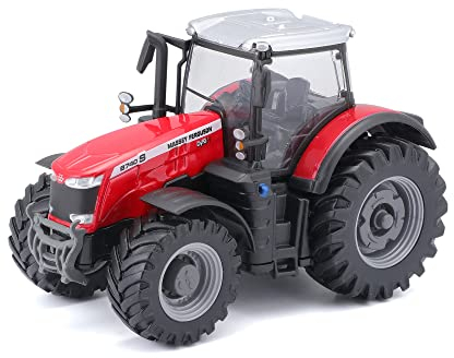 Bburago | Collezione Fattoria | Trattore Massey Fergusson a Attrito | Riproduzione di Auto in miniatura su scala 1/43 | Rosso | Giocattolo per Bambini Da Collezionare | B18-31613