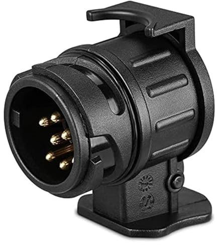Adaptateur de remorque 13 à 7 Broches 12V Convertisseur électrique Remorque/Caravane/Prise de Remorque Auto/Chariot