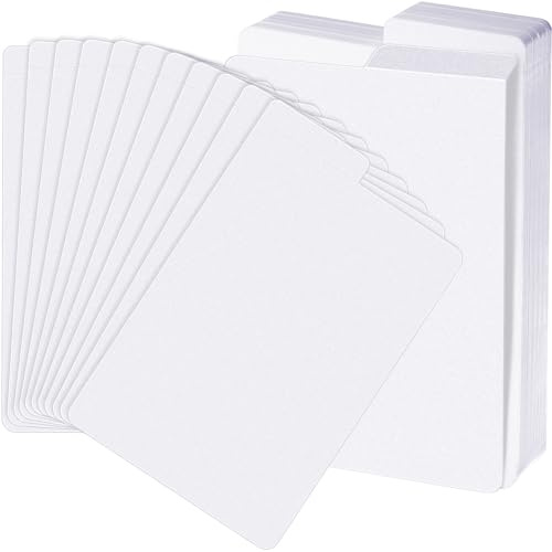 Henoyso Lot de 70 séparateurs de bande dessinée avec onglets - Séparateurs en plastique blanc givré pour bandes dessinées - 29 x 18 cm