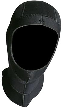 Taucherhaube 5mm für Schnorcheln und Tauchen, Schwarz Größe M, Nylon