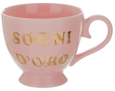 KASANOVA Tazza porcellana rosa Sogni d'oro 500 ml Loving