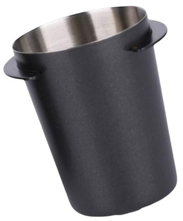 Iuhtrb Acciaio Inossidabile Dosaggio Espresso Funnel Pratico Portafilter Dosaggio Coppa Feeder in Polvere per Macchina per caffè Espresso