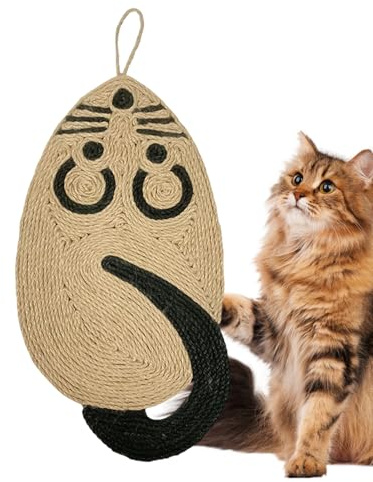 Tappetini Per Graffiare Per Gatti | Forma Di Topo In Sisal Naturale | Cuscinetti Graffianti E Protettore Mobili Per Gatti - Per Gattini Di Piccola Media E Grande Taglia Per Giocare Esercitarsi E Ripos