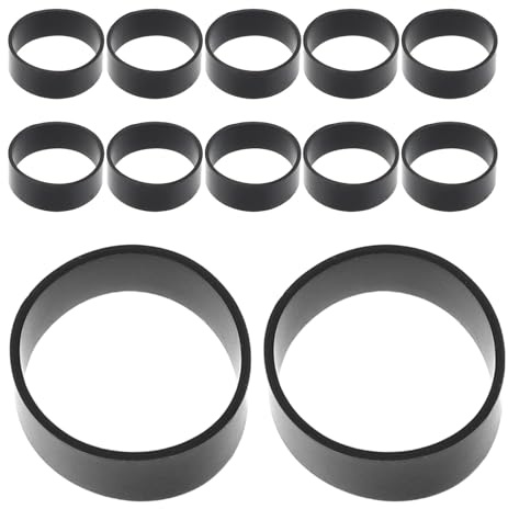 DOITOOL Bridas de Silicona Reutilizables Negras, 12 X 4 X 0,6 Mm, 500 Unidades, Bandas Elásticas Planas Resistentes para Organización y Gestión de Cables de Datos en Hogar, Oficina