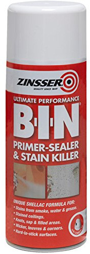 Zinsser B-I-N Primer Sealer Spray Paint White 400ml