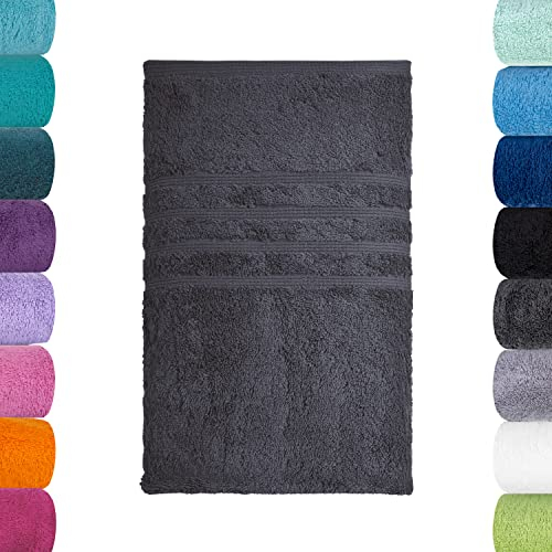 Lavea Duschtuch, Anthrazit, 70 x 140 cm Premium Frotteeserie Bali | GOTS Zertifiziert, 100% Bio Baumwolle