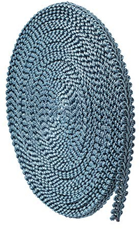 PH PandaHall 15 Yards Polyester Gimp Braid Trim, 0.5 Wide Steelblue Decorative Trim Fringe Trim Fabric Ribbon for DIY Crafts Clothes Cosplay Making Sewing Curtain Chair Furniture Gift Decoration