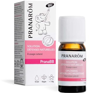 Pranarôm Solution Défenses Naturelles Aux Huiles Essentielles Bio Augmente la Résistance de l’Organisme Pranabb 10 ml