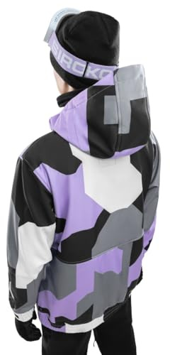 SIROKO - Veste de Snowboard W1 Tignes - L - Lavande/Noir