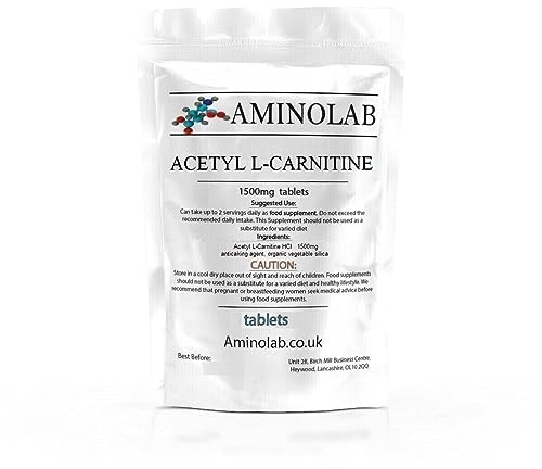 Aminolab - High Strength N-Acetyl L-carnitine 1500mg 365 Tablets