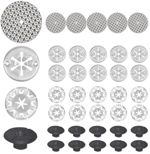 Nadinsta 35 Piezas Reparación Discos de Sujeción, 30mm Discos De Sujeción Del Escudo TéRmico, Escudo TéRmico De Fijación, Fijación de Clip para Calo