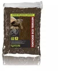 Tortoise Eco Terrain Soil Substrate, 10L Natural Loose Bedding for Reptiles, Bioactive Vivariums, Safe Tortoise Terrarium Soil