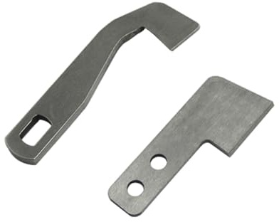 SERMALOER Brand 1SET #396405-07+396405-08 Lower and Upper Knife/Blade Compatible with Singer 14T957DS, 14T967DC, 14T968DC, Pfaff coverlock 3.0 and coverlock 4.0