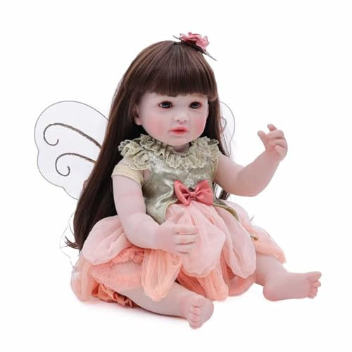Générique Reborn – Fée Fille décoration d'intérieur avec Ailes, Figurine de Papillon Doux pour Chambre d'enfant, canapé, Salon, crèche, garderie, étagère, Noël, Anniversaire, fête, Jeu et décoration