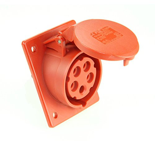 PCE 425-6tt – Grundlage der schiefen 32 A 3-polig + neutral 6 Stunde/S Rot