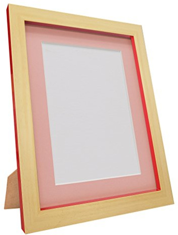 FRAMES BY POST 1 Marco de Fotos Magnus, Madera, Silicona, Haya, Rojo, 30 x 24 Pulgadas