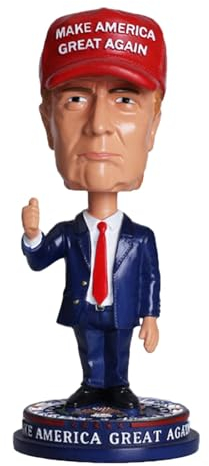 Flkiglm Wackelkopf, Bobblehead, Statue Harz, Präsident Wackelköpfe Figuren, Kreative Charakter Auto Dekoration, Einzigartige Harz Presidential Design Puppe für Auto