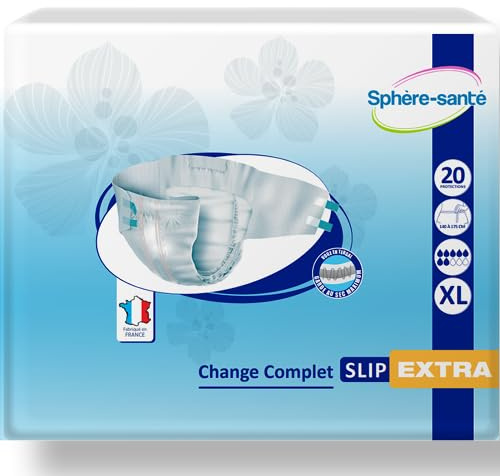 Sphère Santé - Slip Extra Large Extra - Protection Urinaire Complète - Absorption Maximale - Confort et Sécurité - Fabrication Française