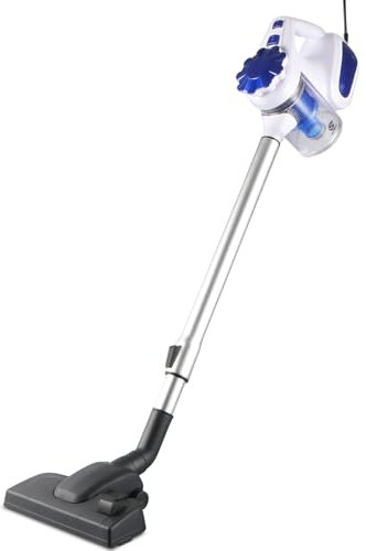 SUPERLEX Aspiradora con cable, sin bolsa, 4 en 1, aspiradora con filtro, 600 W, Stick Vacuums Electric Brooms, 16 kpa, gran potencia de succión, 600 ml, depósito para alfombras, suelos duros, juntas y