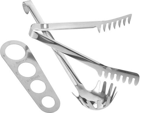 Cabilock Medidor De Espaguetis Pinzas Para Servir Pasta De Utensilios De Cocina Inoxidable