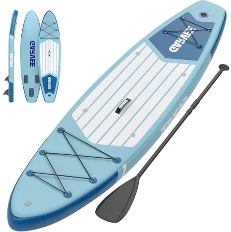 Inflatable Stand Up Paddle Board, 10 ft 6 in/11 Paddle Boards with Premium Accessories, Non-Slip EVA Deck, Ultra-Light Carry Bag Pump, SUP for Youth & Adults of All Skill Levels